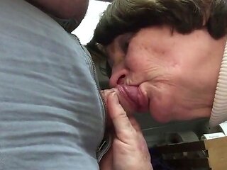 Office Blowjob with a Mature Amateur