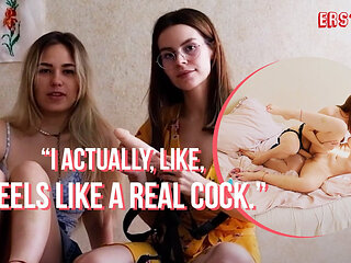 Ersties - Sexy Selvaggia & Daniela Have Hot Lesbian Sex With a Strap On