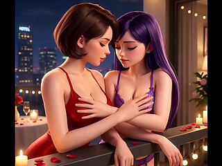 Helen parr x Violet parr lesbian compilation 2 (AI Generated)