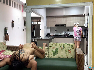 Cheating With My Wife's Friend Right In Front Of Her  She Had No Idea!