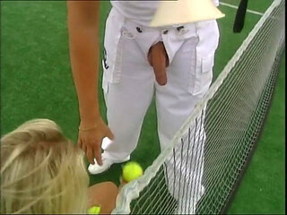 Her tennis coach rams her asshole