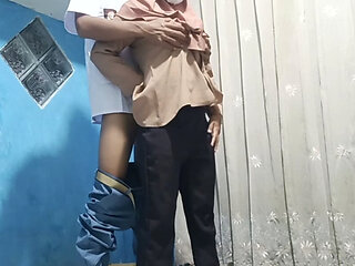 Hijab teacher having sex after college
