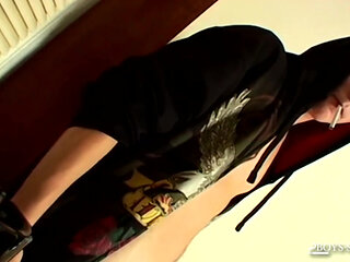 BoysSmoking: Puppy toys his mighty dick with his favorite toy and bursts his sticky cum