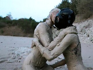 European Brunette Fucks Outdoors