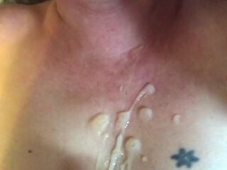 Cumshot on my chest
