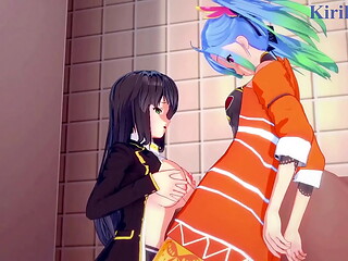 Festenia Muse and Az Sainklaus and Setsuko Ohara intense lesbian play and futanari sex. - Super Robot Wars J &amp_ 30 &amp_ Z Hentai