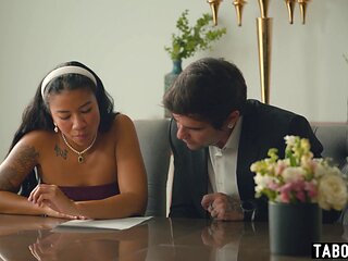 Hot bride Gizelle Blanco fucked by the groom in front of the witnesses