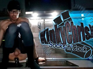 Kinkychrisx - Kitchen Fuck in Thigh High Socks