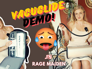 Unpaking VacuGlide with BIG TIT Rage Maiden