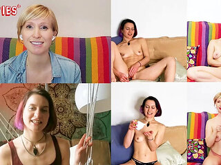 German Lesbian JOI - Flora Teaches Veronica How to Masturbate with a Glass Dildo