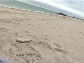 Brandi Bae Gives Stranger Random Handjob on Public Beach