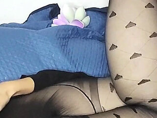 Watch Me Tease My Big Tits While Wearing My Little Mask