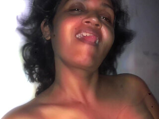 Jaanu's Big Black Cock Is Hanging Like a Meat Pole Served with