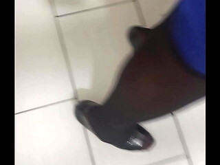Me tap dancing with my heels on