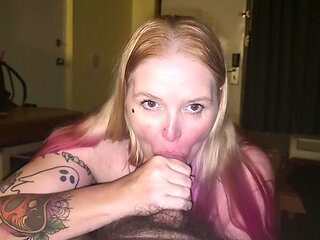 Hottie Model Blows Hard Dick