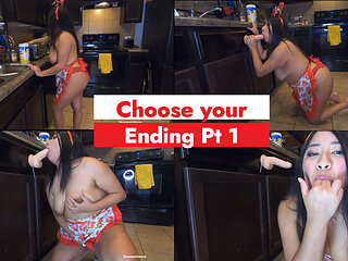 Valentines Day MILF Gives You Blowjob and a Choice