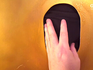 Gold Gloryhole: Horny Straight Fucks My Mouth Pussy