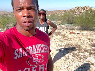 Ebony Couple Hiking Fresh Air and Pornstars
