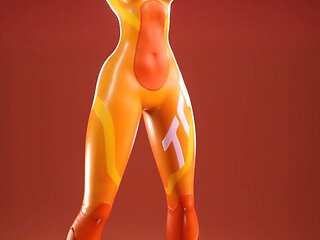 Tracer Exercising Her Slutty Cunt Hole for BBC