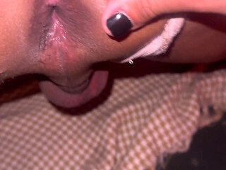 Brand New Came to Sit on My Big Cock Wearing His Girlfriend's Panties! I Came a Lot Inside Him