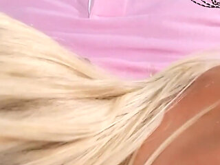 Beautiful Big Tits Blonde MILF Fucked at Doggy Style with Cum Ass