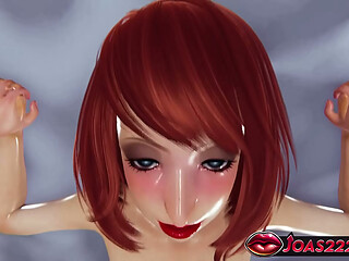 Big Tits Redhead Lois Cowgirl and Anal Creampie in Rule34 3D Hentai - POV Cowgirl Riding Big Dick, Missionary Press Pose Tight Pussy Fuck and Anal Doggystyle Creampie Uncensored
