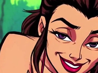 Ai Babes Outdoor Cleavage Tease