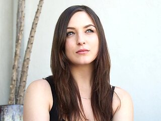 Beautiful brunette Pepper XO gives head and gets fucked balls deep