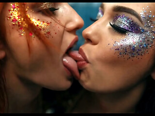 A I Cute College Coeds Licking With Braces On Compilation #1