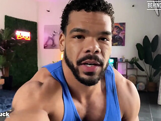 Hottest bisexual trio has messy MMMF sex on set