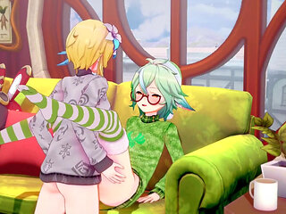 Genshin Futa - Jingle Bells (futa Shemale)