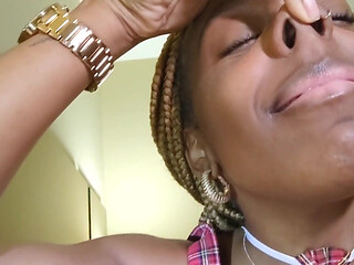 Nose Picking Snots Nostrils Frontal Camera POV