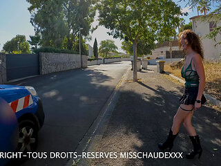 Misschaudexxx, an electrician accosts me in the middle of the street and smashes me like a slut in his truck