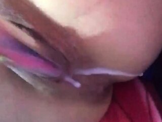 Close up solo beauty toying ass