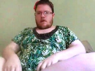 Fat Crossdresser Webcam Show
