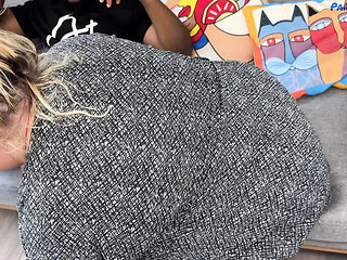 BBW MILF in Glasses Seduces Black Man for Hot Interracial Fucking