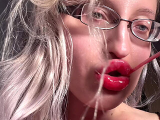 Big Lips Long Tongue Lipstick Lip Gloss Dirty Talking Cuckjoi