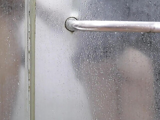 Indonesian Girl Fucks in Shower Wearing Satin Dress  Big Ass, Big Tits, Amateur Creampie