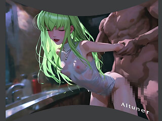 [3d VR Sbs] Green Hair, White Shirt, and the Night She Finally Lets Go.