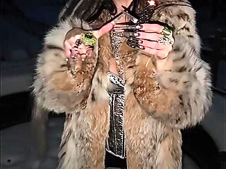 A Gothic Witch Seduces You During a Winter Snowstorm with Her Black Magic Rituals, Long Nails and Fur.