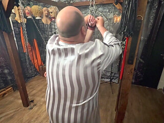 Part 1- Lanista Bear & Blackberrymilf Takes 3 Naughty Subs in the Dungeon.