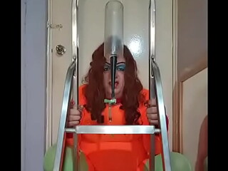 come on guys come fill my tube to the top i will swallow it all the way down the back of my throat