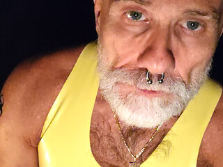 Dad in yellow mood today