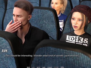 Taboo University - Hot Emo Girl Gives Me a Handjob Inside a Public Bus - 3D Porn Games