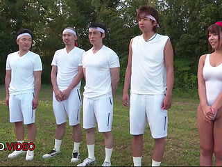 Sara Saijo's Wild Outdoor Japanese Gangbang Adventure