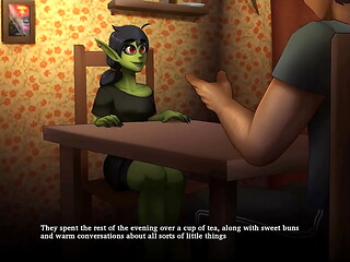 My Life with Goblin Girl [ HENTAI game ] Ep.2 cute SHORTSTACK roomate !