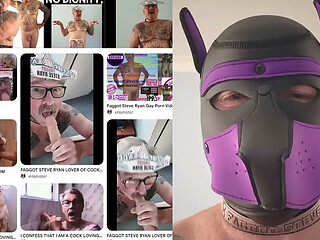 THE HUMILIATION OF FAGGOT STEVE RYAN WILL NEVER END.