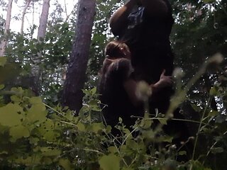 I Fuck My Stepsister in the Mouth in the Woods so Her Boyfriend Doesn't Catch Us