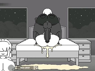 The most crazy futanari game - wife's bedroom gameplay