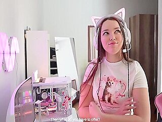 My Stepbrother Interrupted My Livestream And Fucked Me Right In Front Of Everyone. 18 Min
